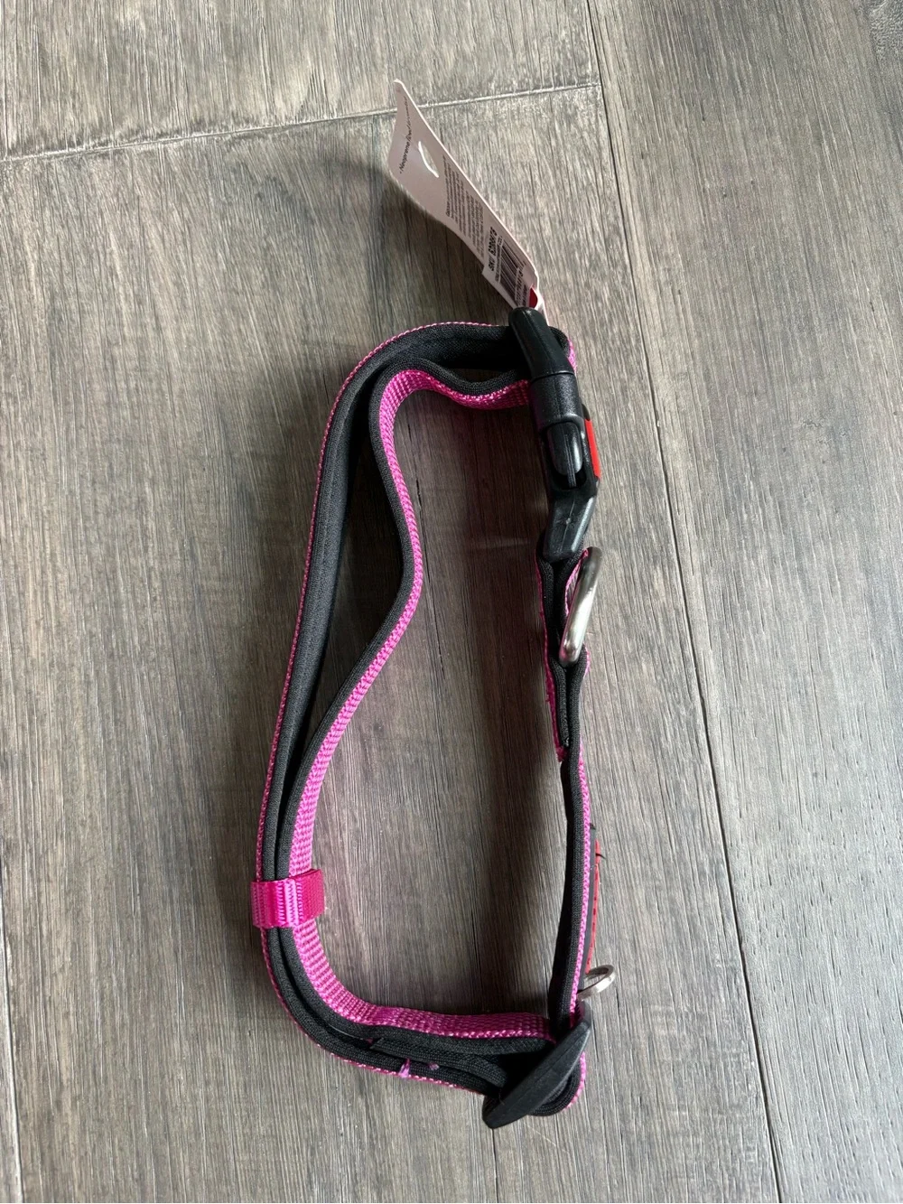 Kong Pink Woven Padded Dog Collar size Large